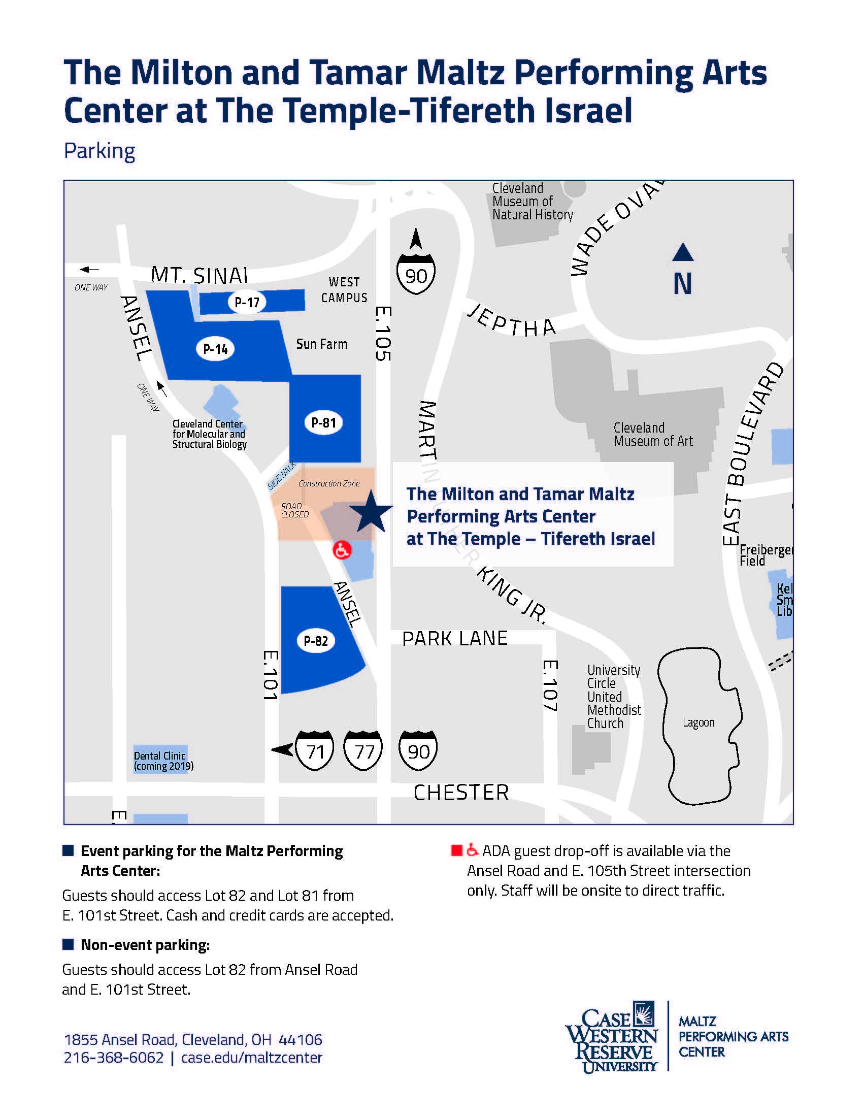 Case Western Reserve University Campus Map Map Of Western Hemisphere